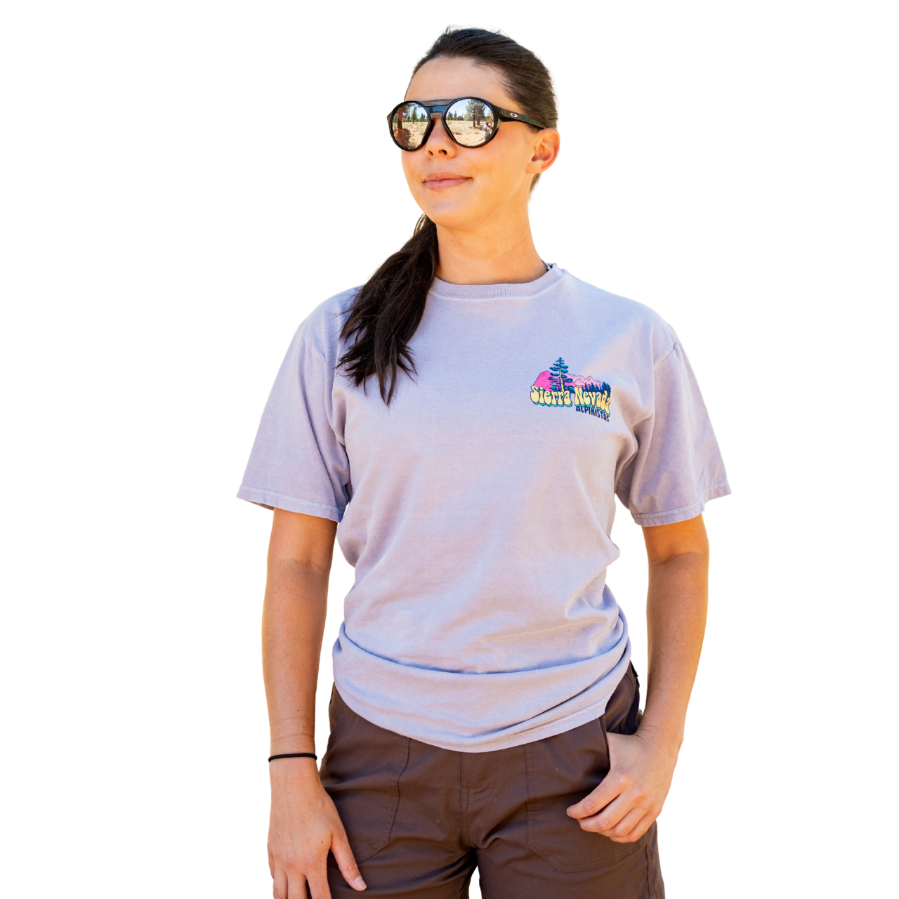 Alpinistas Groovy Sierra Tee - Lilac