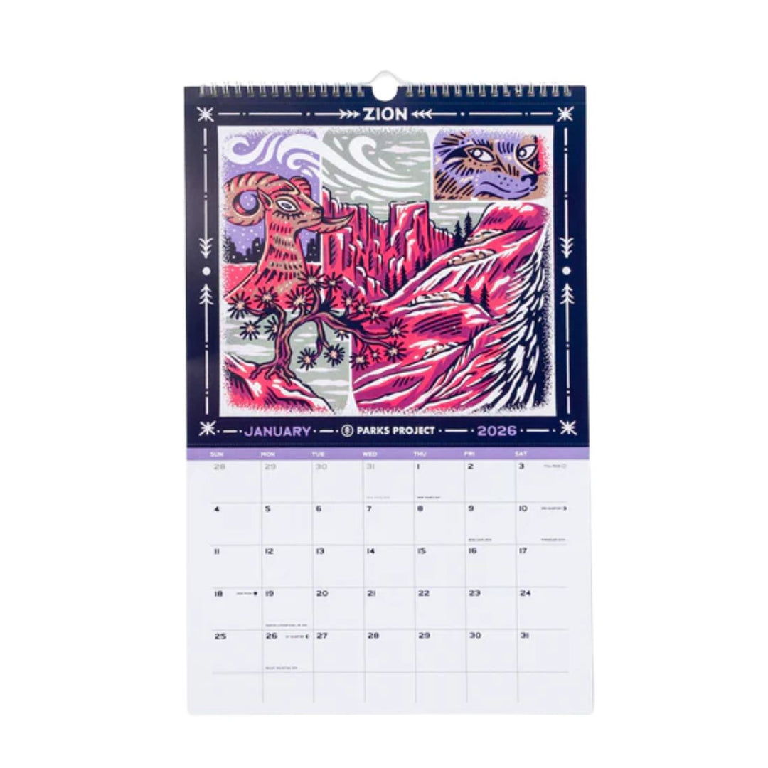 Parks Project 2026 Parks Project National Parks Calendar - MLT
