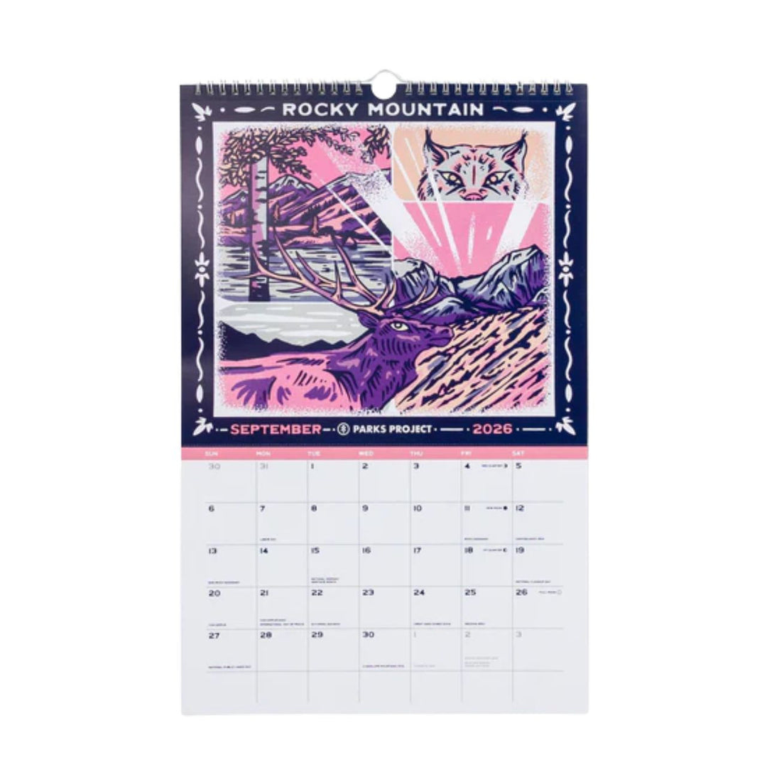 Parks Project 2026 Parks Project National Parks Calendar - MLT