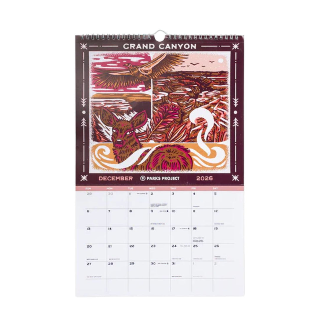 Parks Project 2026 Parks Project National Parks Calendar - MLT