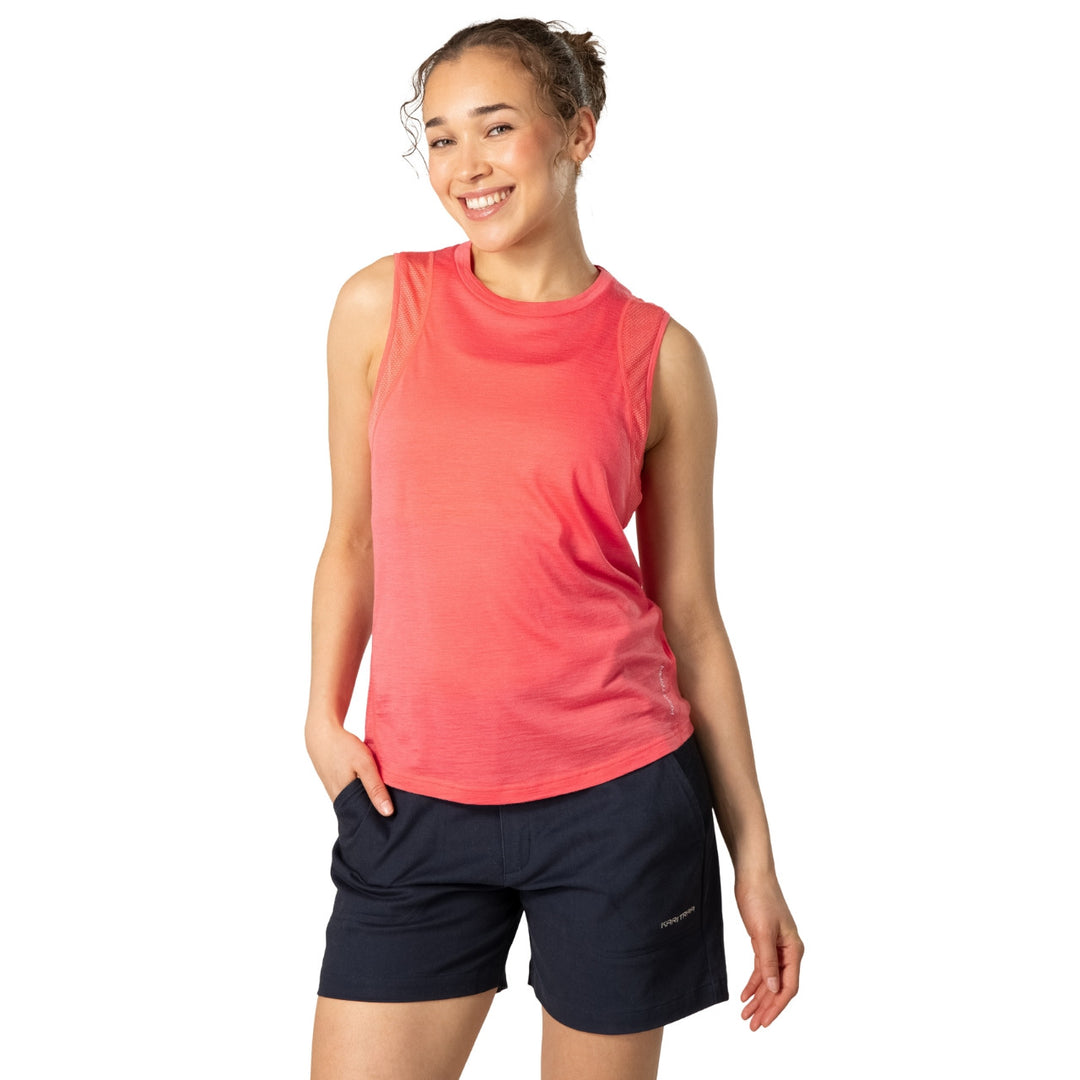 Kari Traa Embla Wool Top - Candy Coral