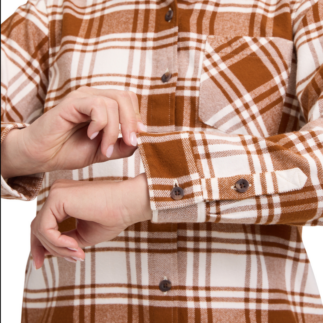 Black Diamond Project Flannel - Clay-Off White Plaid
