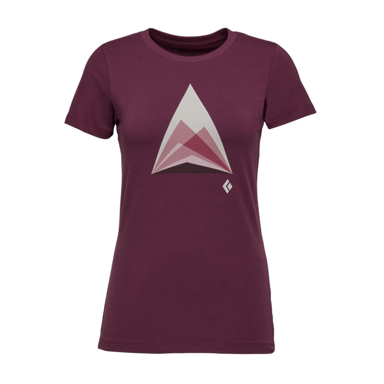 Black Diamond Women's Mountain Transparency Tee in Blackberry