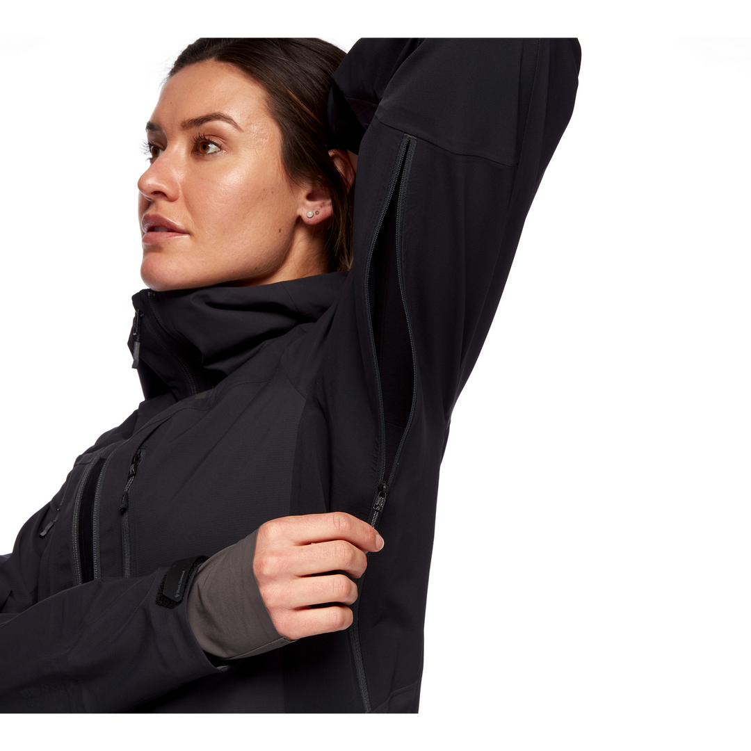 Dawn Patrol Hybrid Shell Jacket - Black