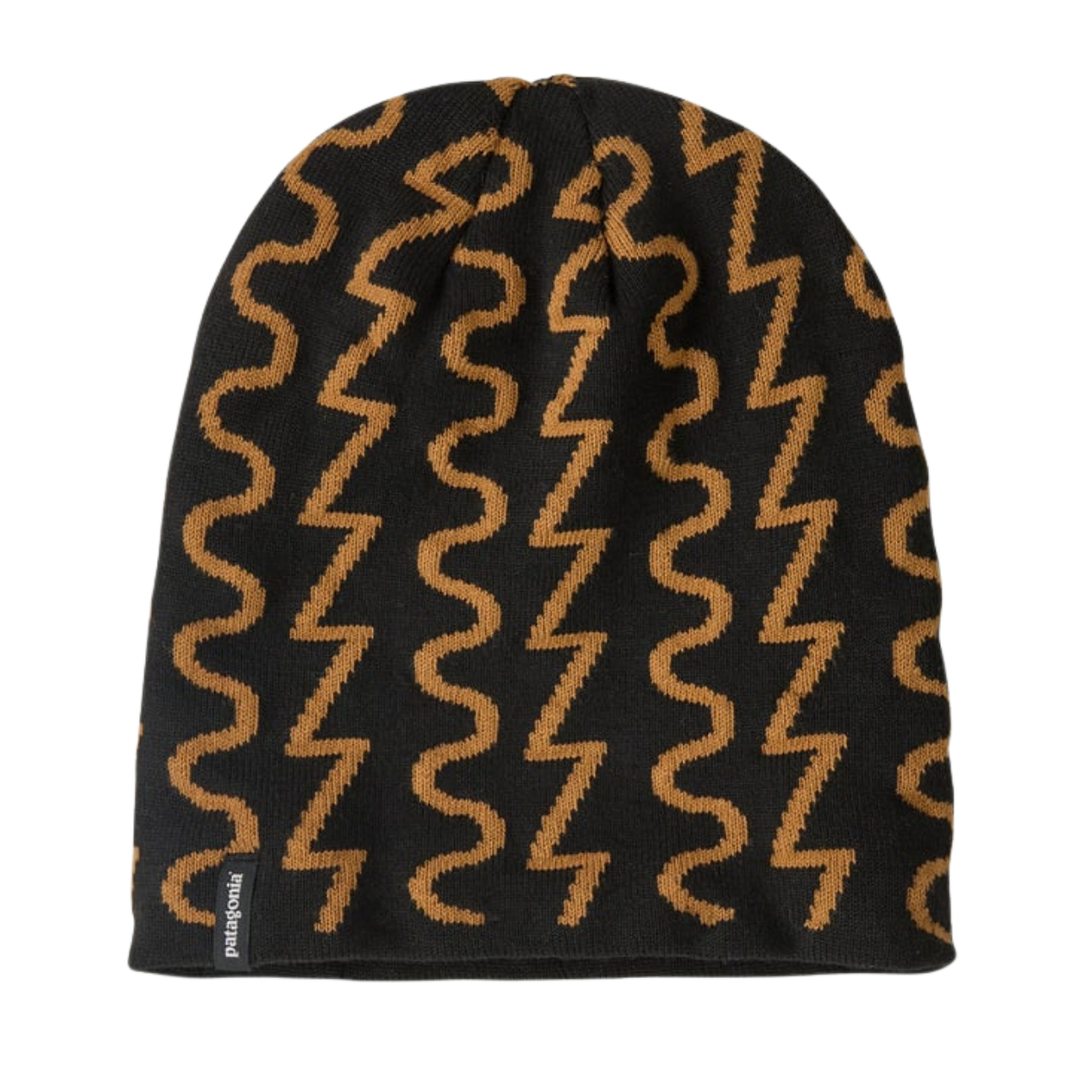 Patagonia PowSlayer Beanie - Fresh Tracks: Black