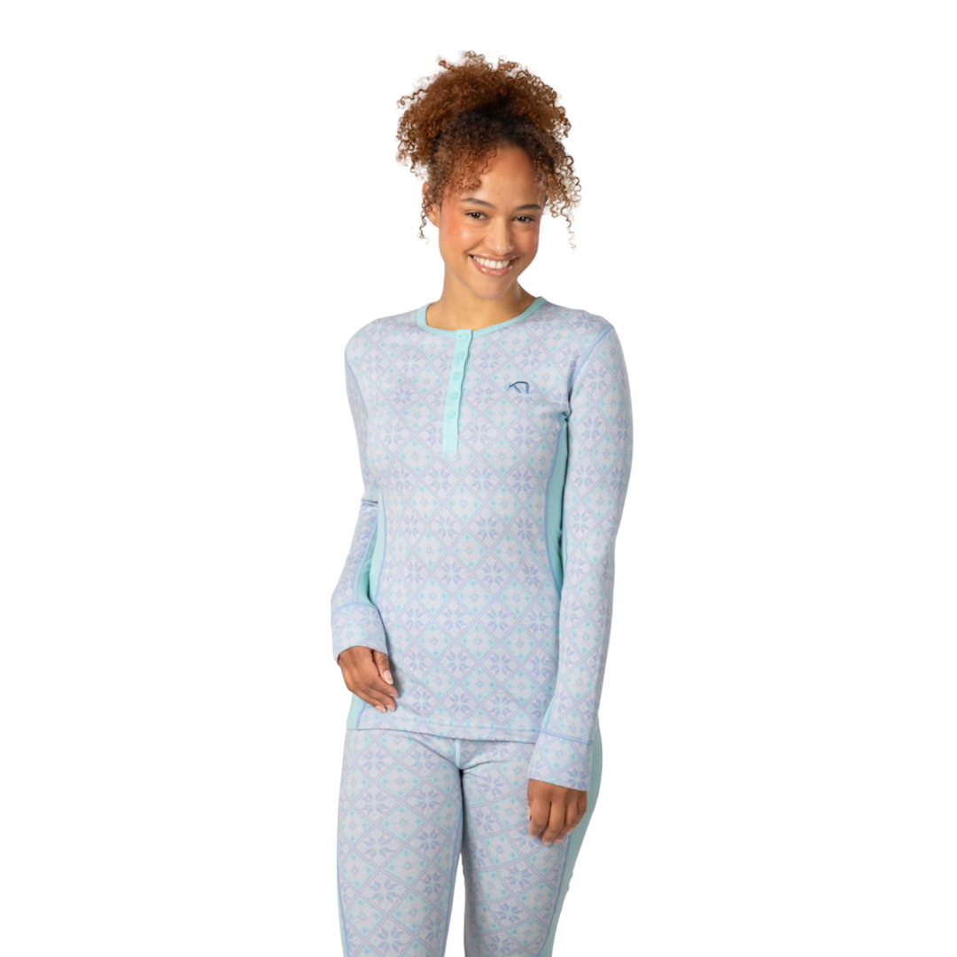Kari Traa Rose Long Sleeve Baselayer - Bright Turquoise