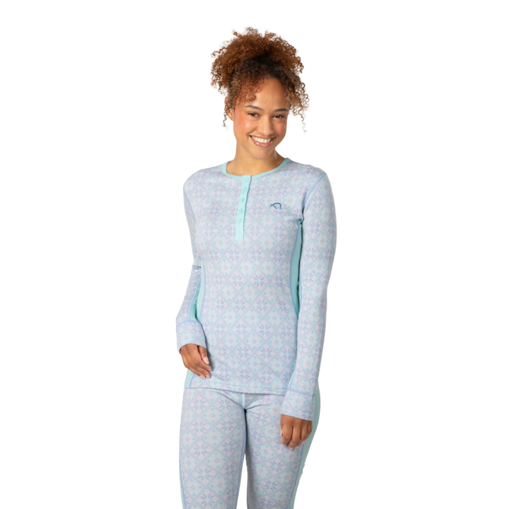 Kari Traa Rose Long Sleeve Baselayer - Bright Turquoise