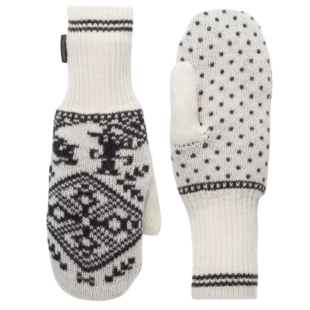 Kari Traa Saga Knit Mittens -  Natural White
