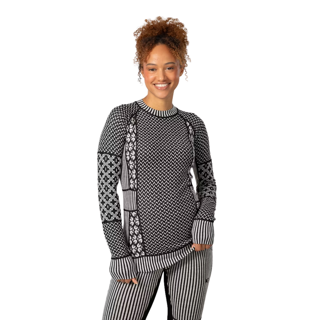 Kari Traa Smekker Long Sleeve Baselayer - 100% Merino Wool Black