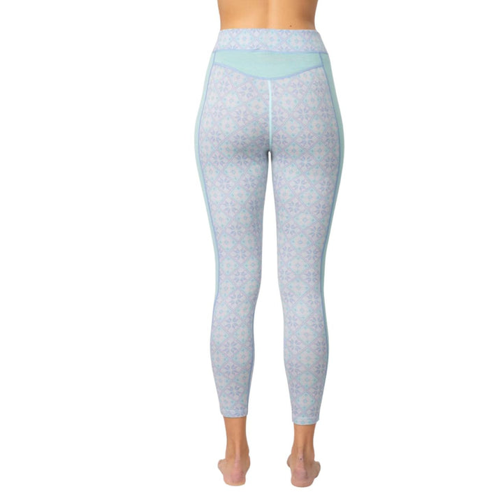 Rose High Waisted Baselayer Pants - BRIGHT TURQUOISE