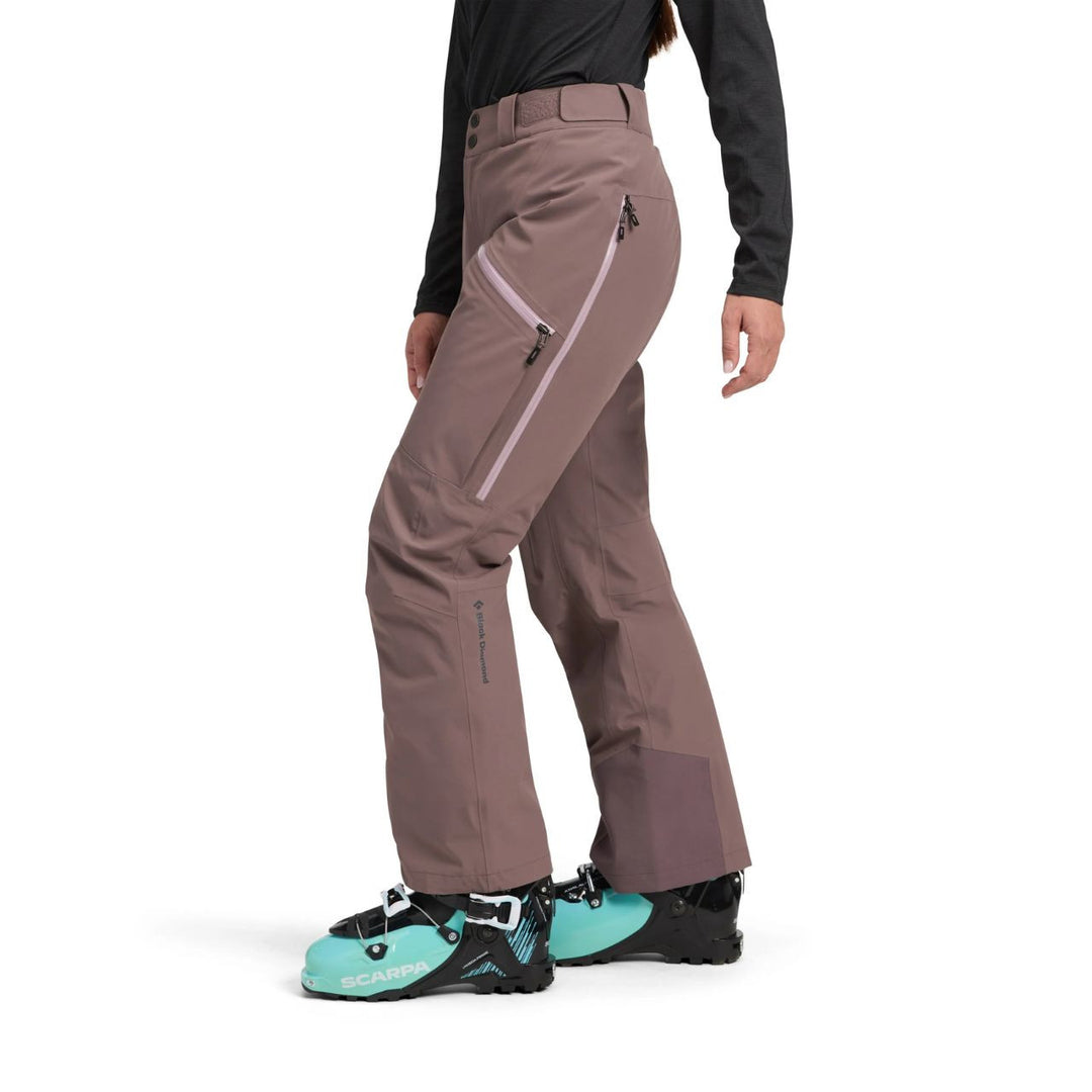 Black Diamond W Recon Insulated Pants - Dark Mauve