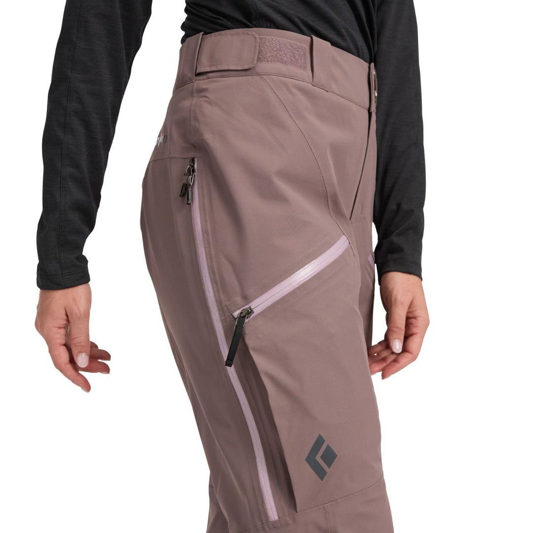 Black Diamond W Recon Insulated Pants - Dark Mauve