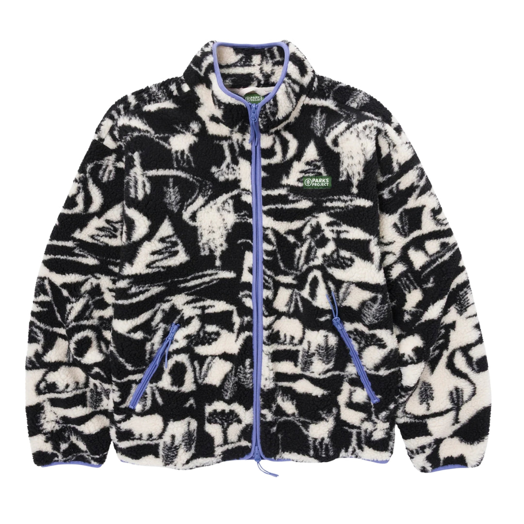 Parks Project Park Shadows Full Zip High Pile Fleece