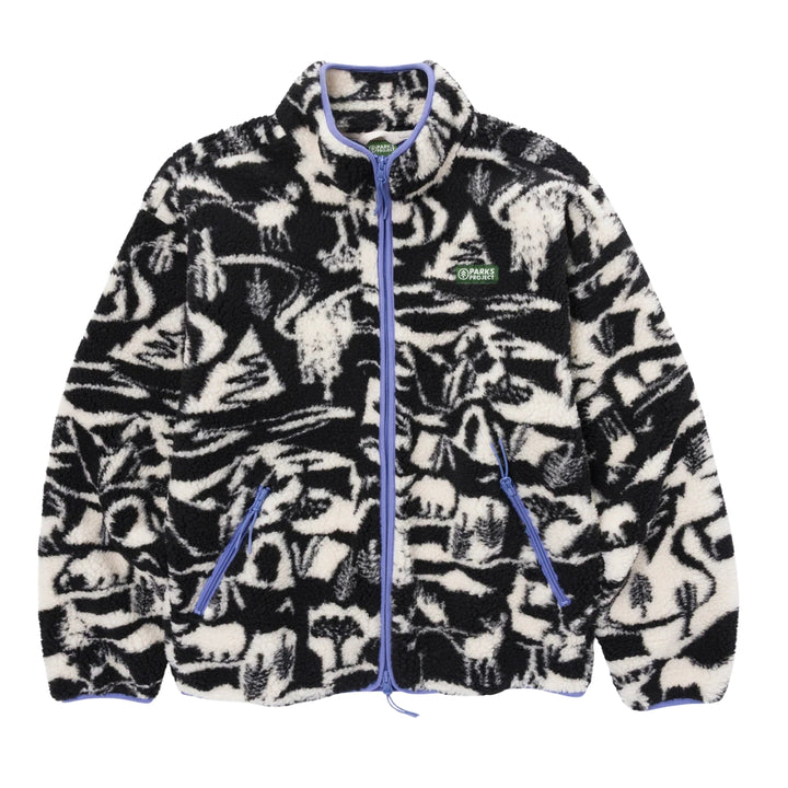 Parks Project Park Shadows Full Zip High Pile Fleece