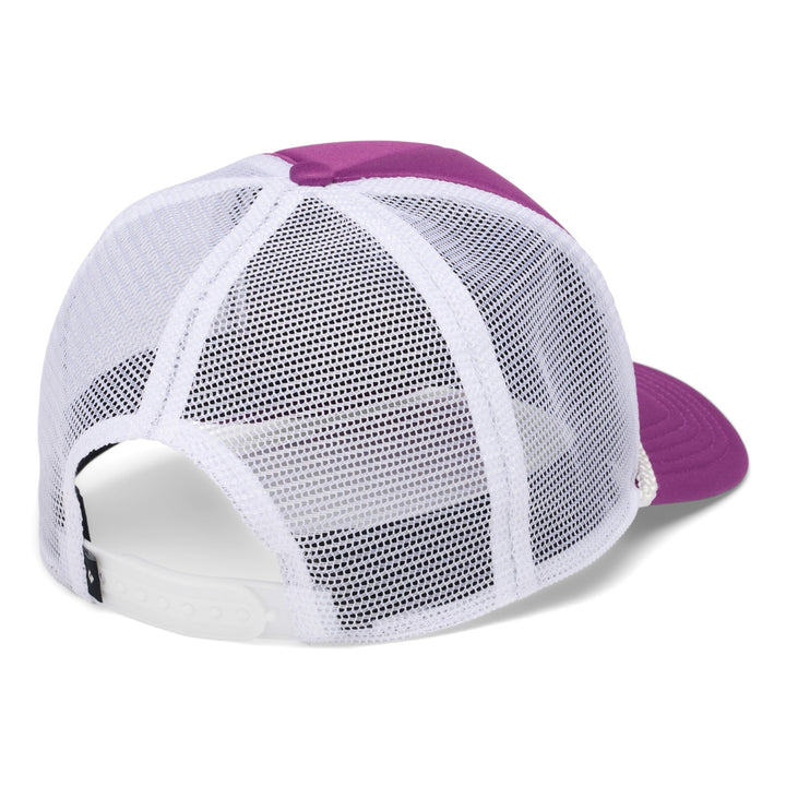 Black Diamond Flat Bill Trucker Hat - Piton Purple-White Mountainscape