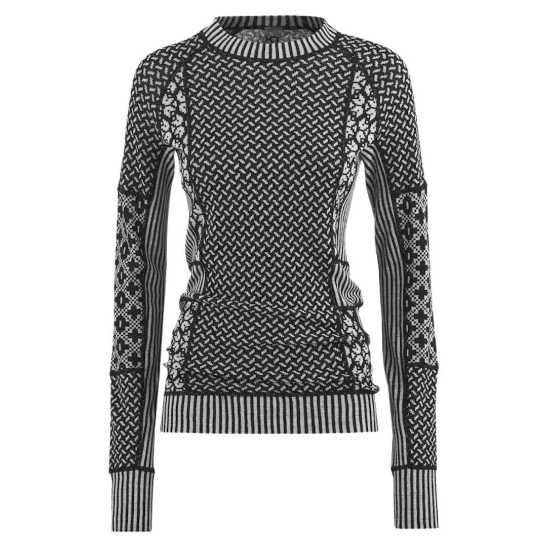 Kari Traa Smekker Long Sleeve Baselayer - 100% Merino Wool Black