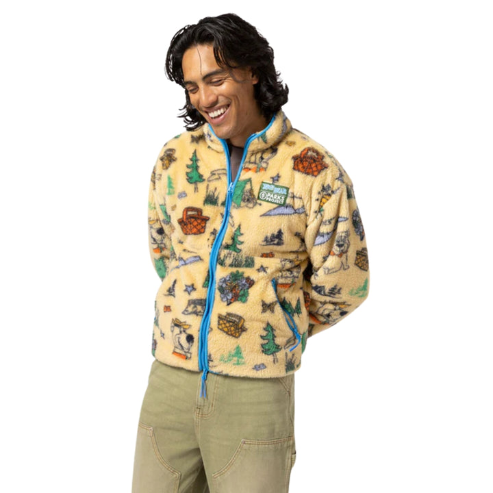 Parks Project Yogi Bear x Parks Project Shearling Jacket