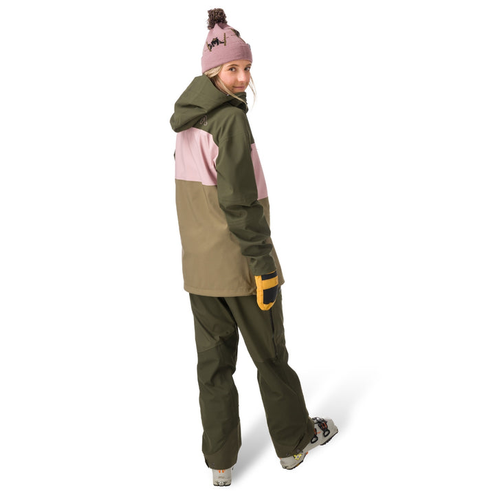 FlyLow Lucy Anorak - Evergreen/Dusty Iris/Capers