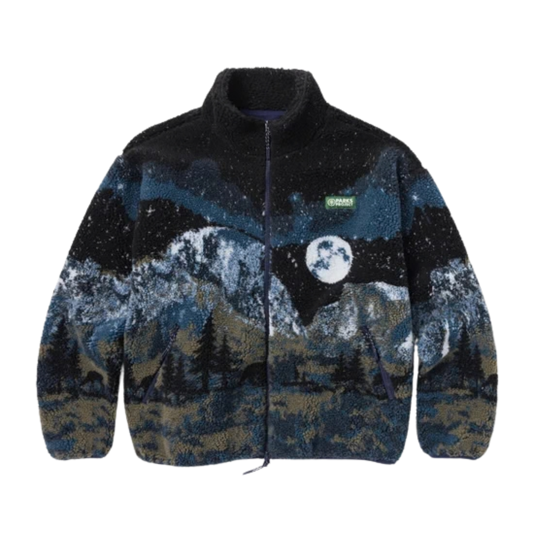 Yosemite Night Views Full Zip High Pile Fleece