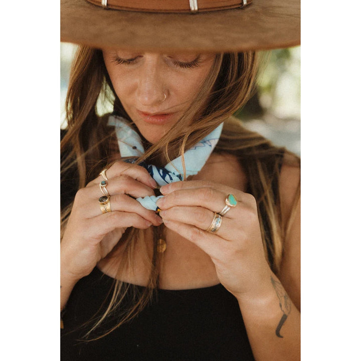 Bandits Bandanas - "Venture With Curiosity" - Airstream x BANDITS (Sky Blue)