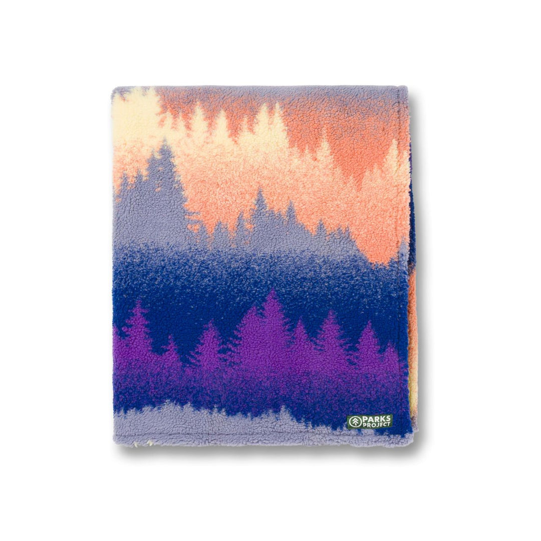 Parks Project Smoky Mtn. Haze Fleece Throw - MLT