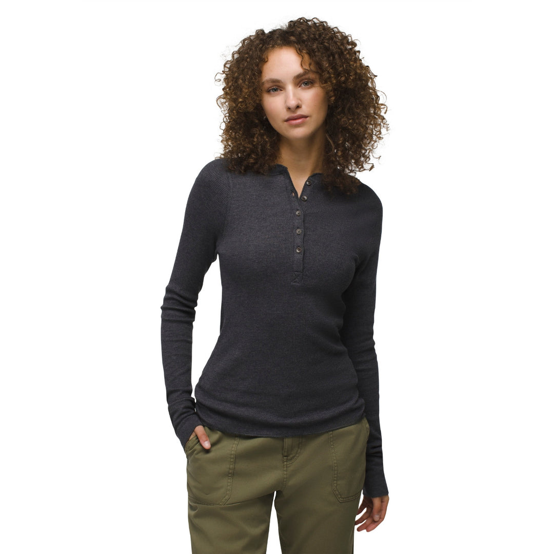 Prana Touchstone Henley - Charcoal Heather