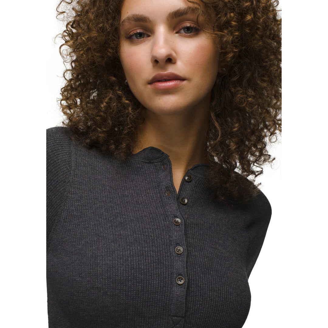 Prana Touchstone Henley - Charcoal Heather