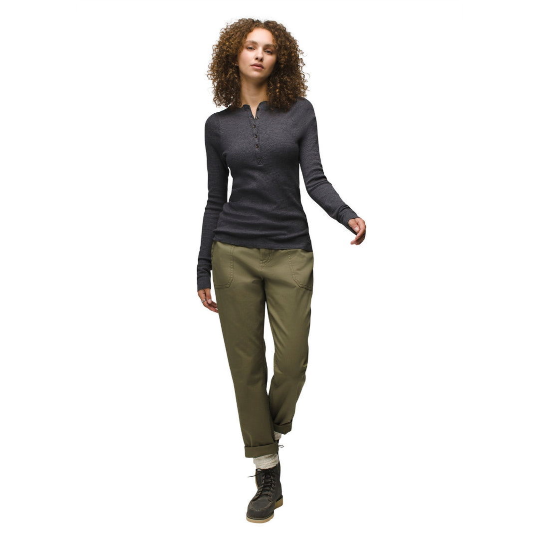 Prana Touchstone Henley - Charcoal Heather