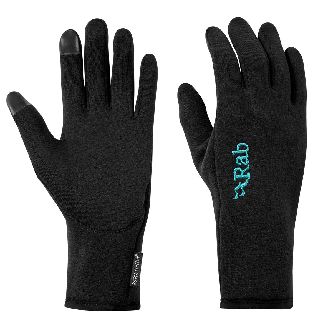 Rab Women's Power Stretch Contact Gloves - Black