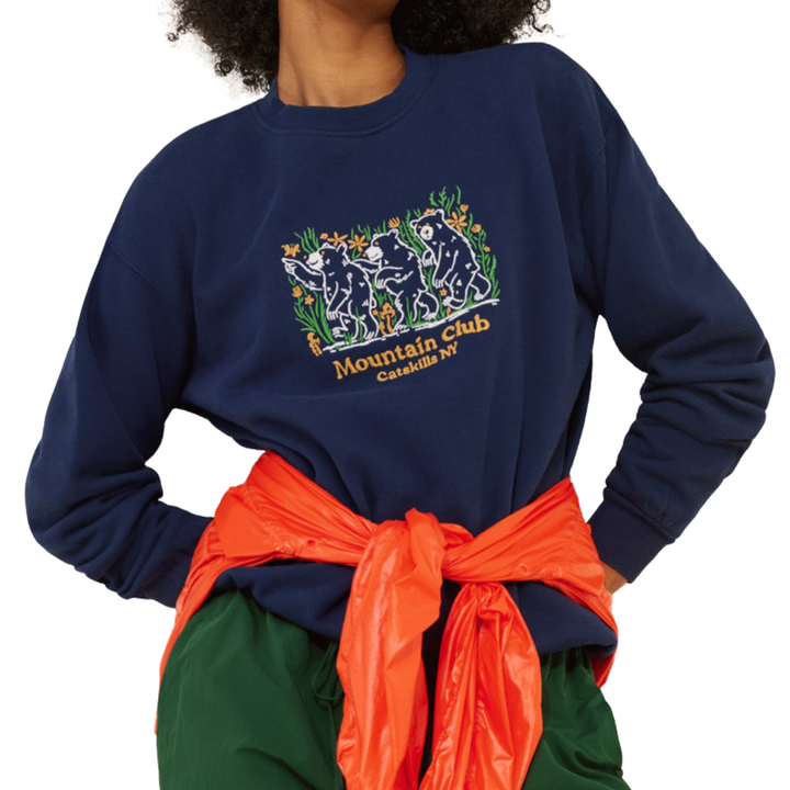 Parks Project Catskills Bear Buds Embroidered Crewneck Sweatshirt