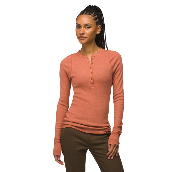 Prana Touchstone Henley - Terracotta Heather