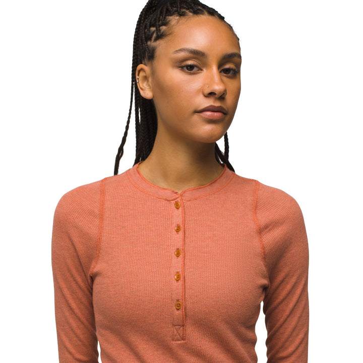 Prana Touchstone Henley - Terracotta Heather