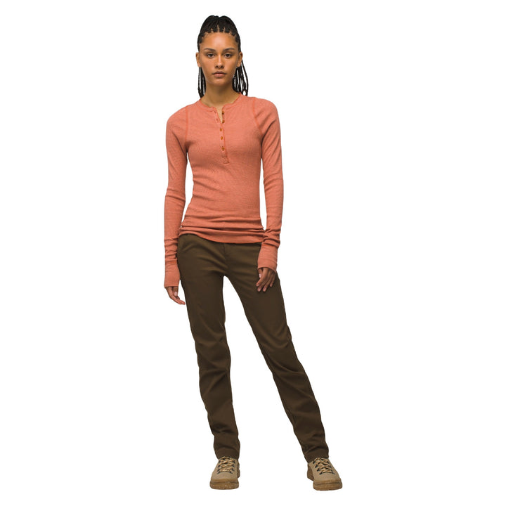 Prana Touchstone Henley - Terracotta Heather