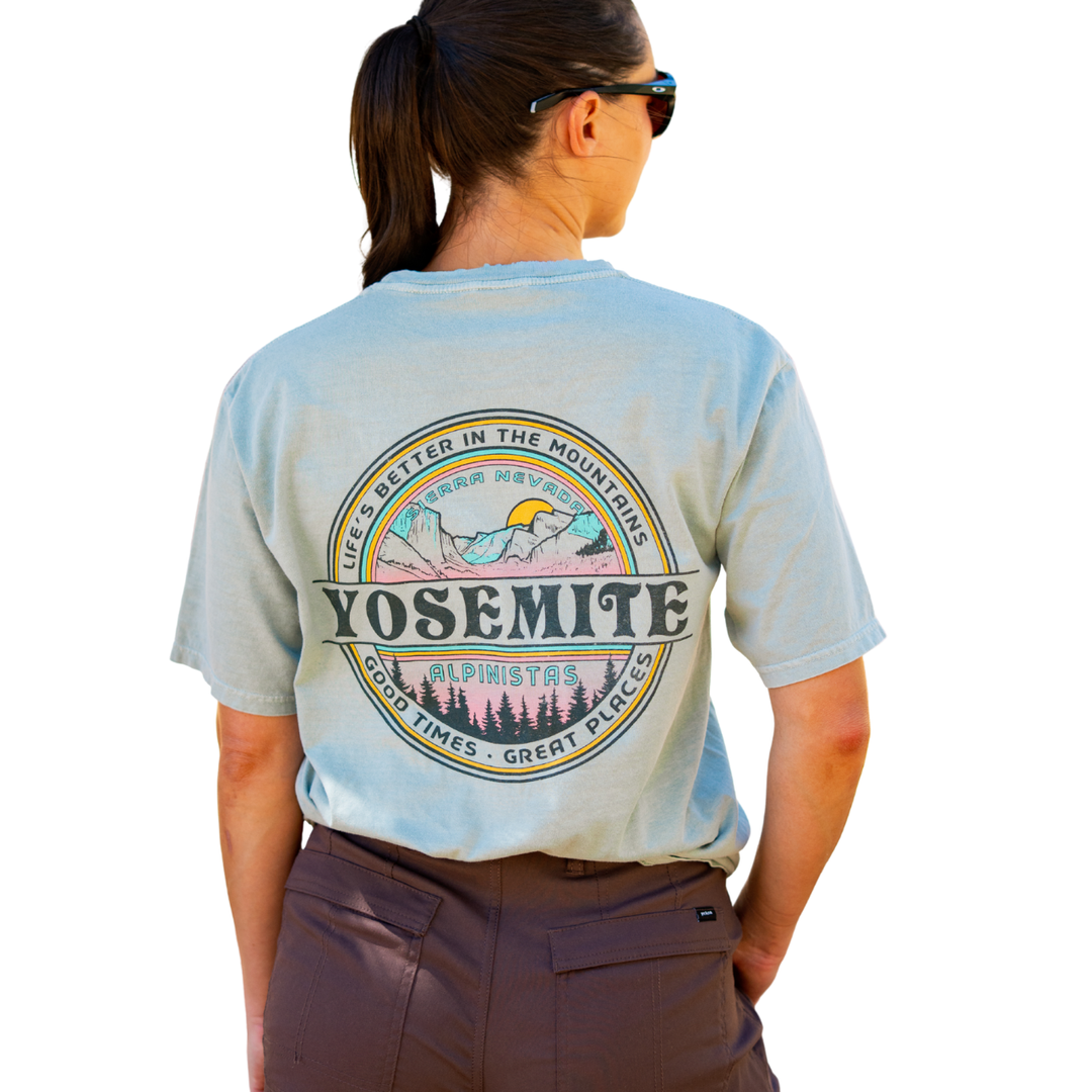 Alpinistas Yosemite Tee - Light Blue