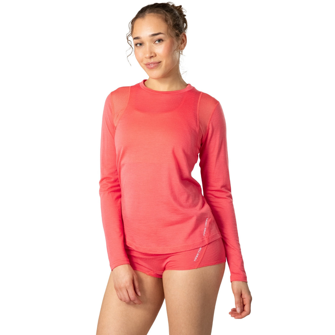 Kari Traa Embla Wool Long Sleeve - Candy Coral