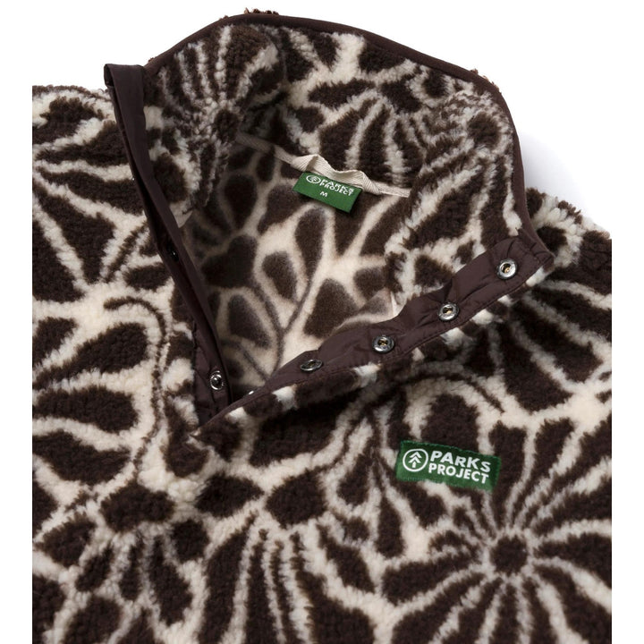 High Desert Wildflowers High Pile Fleece - Brown and Natural