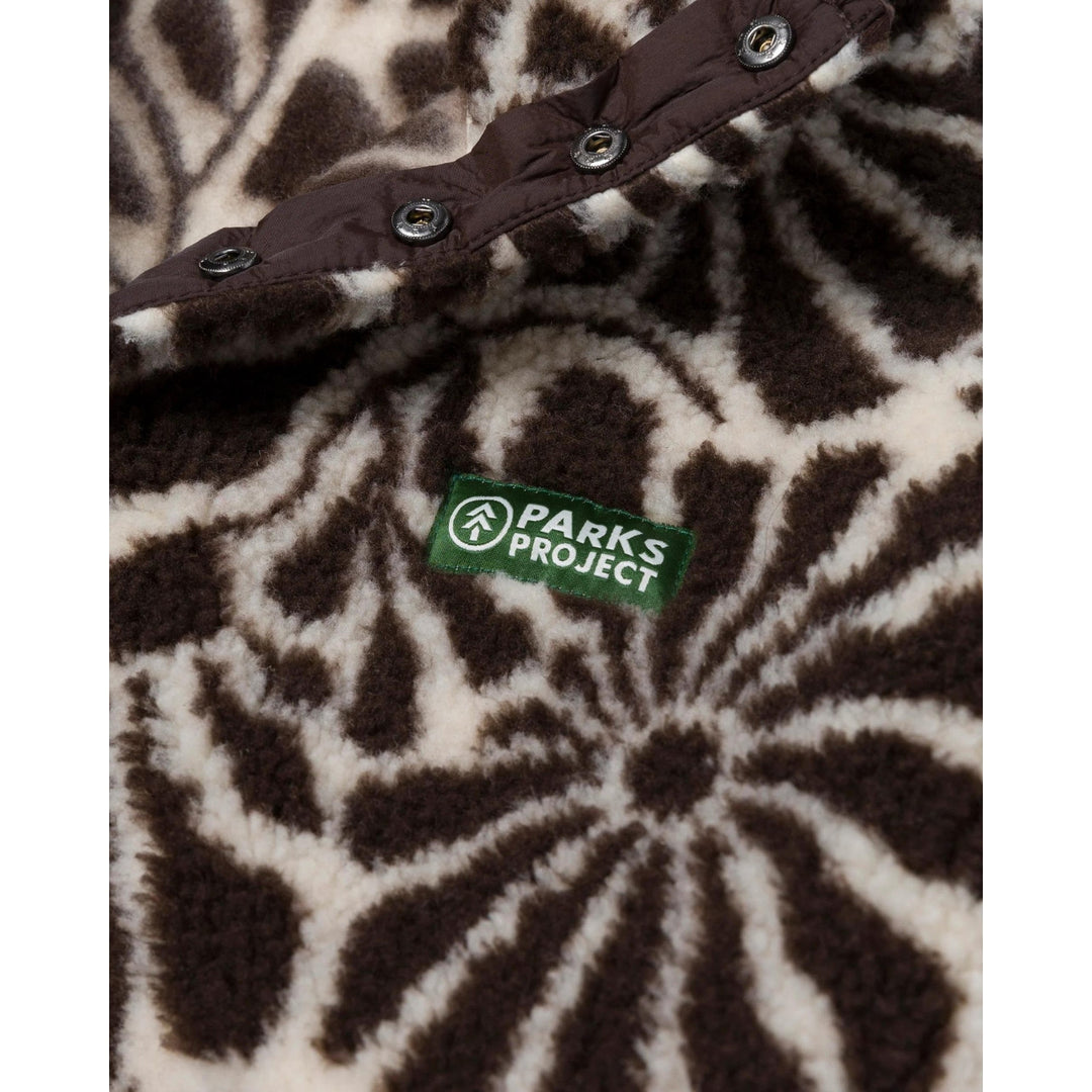 High Desert Wildflowers High Pile Fleece - Brown and Natural