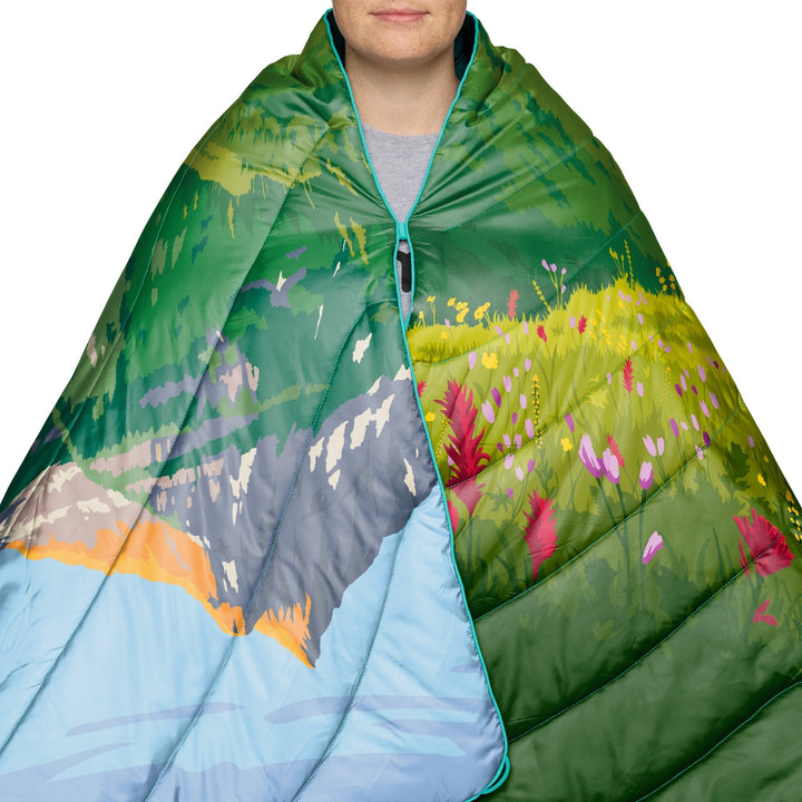 Rumpl Original Puffy Blanket - Glacier National Park