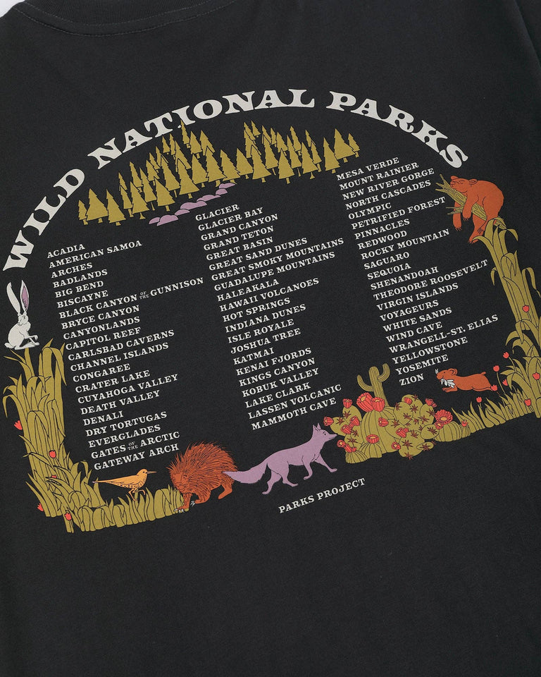 Parks Project Wild Parks Checklist Pocket Tee