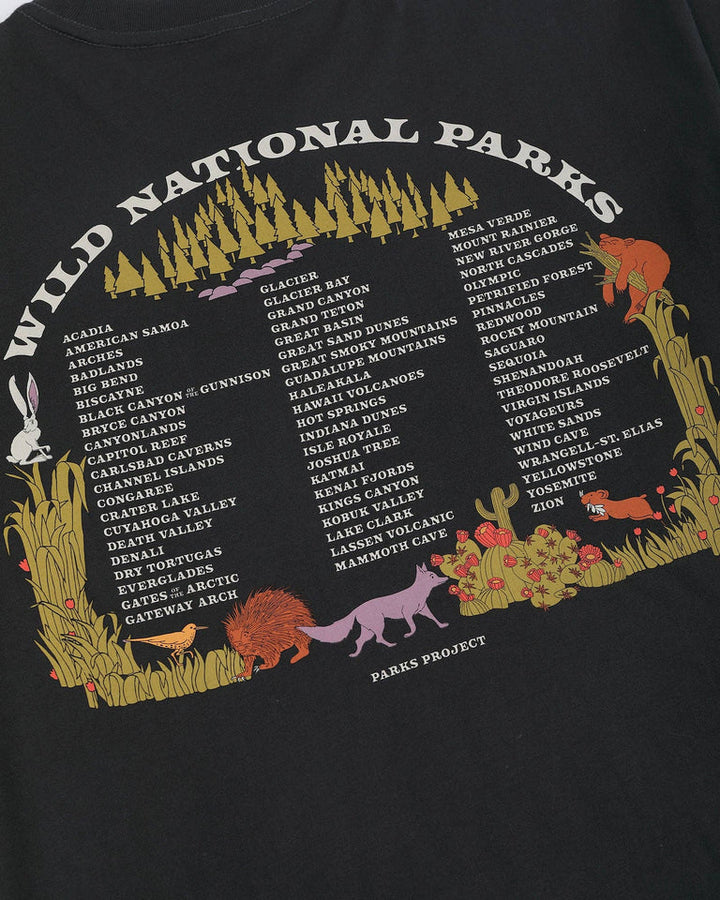Parks Project Wild Parks Checklist Pocket Tee