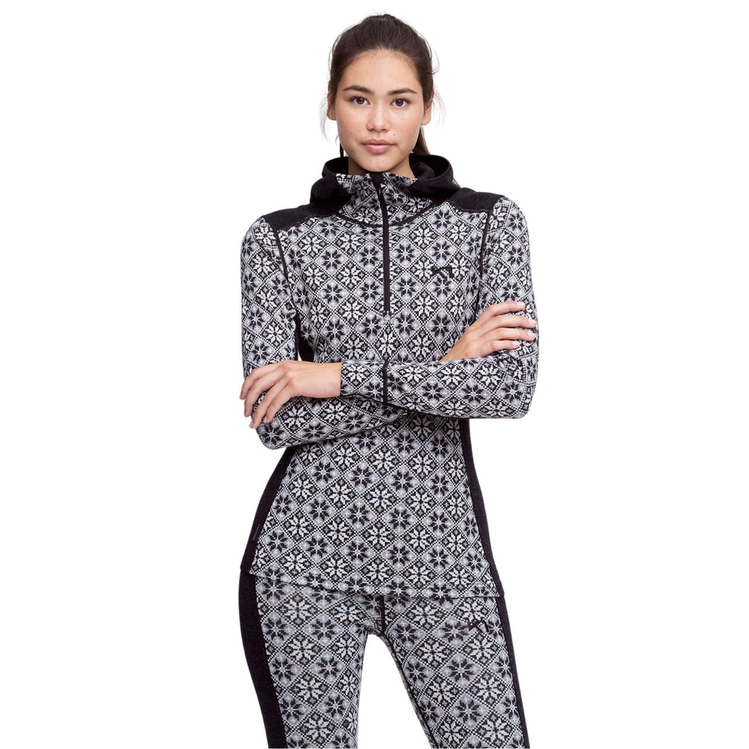 Kari Traa Rose Baselayer Hoodie - 100% Merino Wool - Black