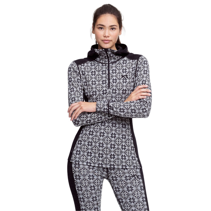 Kari Traa Rose Baselayer Hoodie - 100% Merino Wool - Black