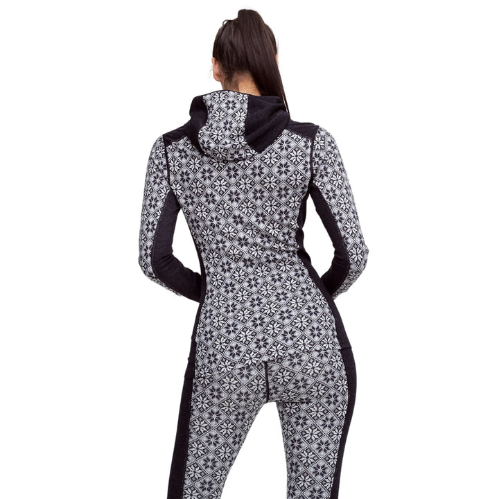 Kari Traa Rose Baselayer Hoodie - 100% Merino Wool - Black
