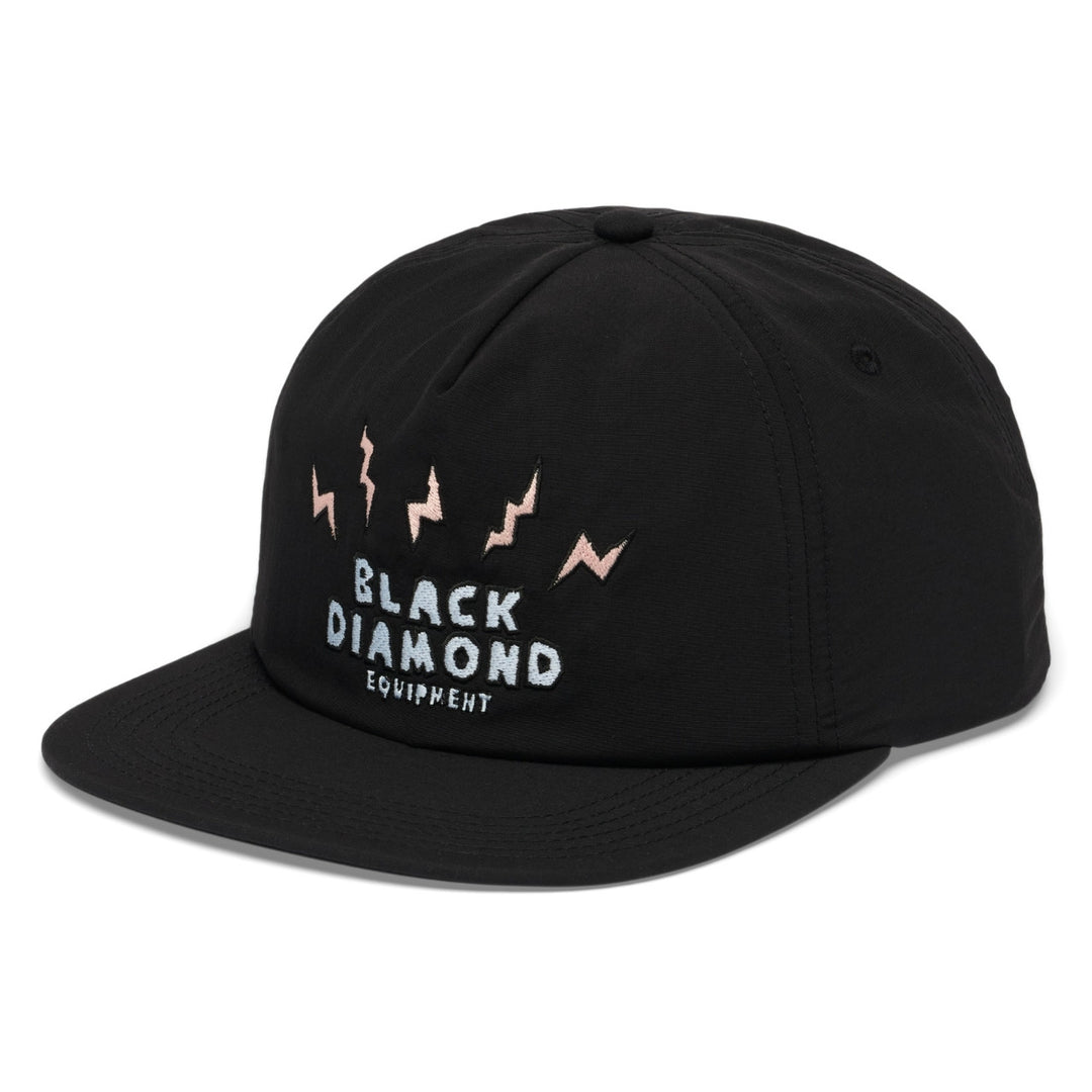 Black Diamond Synthetic Surf Hat - Black-Lightning Bolts