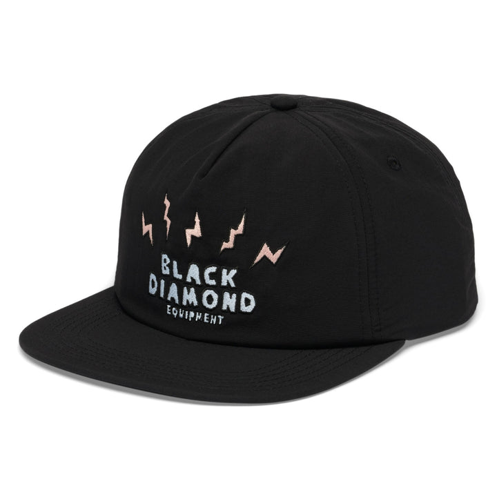 Black Diamond Synthetic Surf Hat - Black-Lightning Bolts