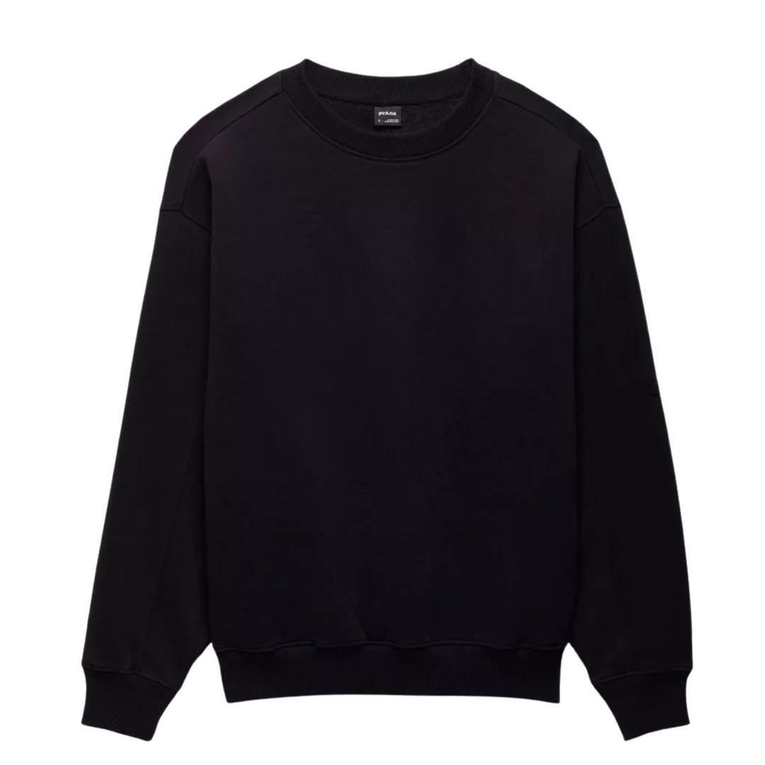 Prana DreamFleece Crew Sweatshirt Black