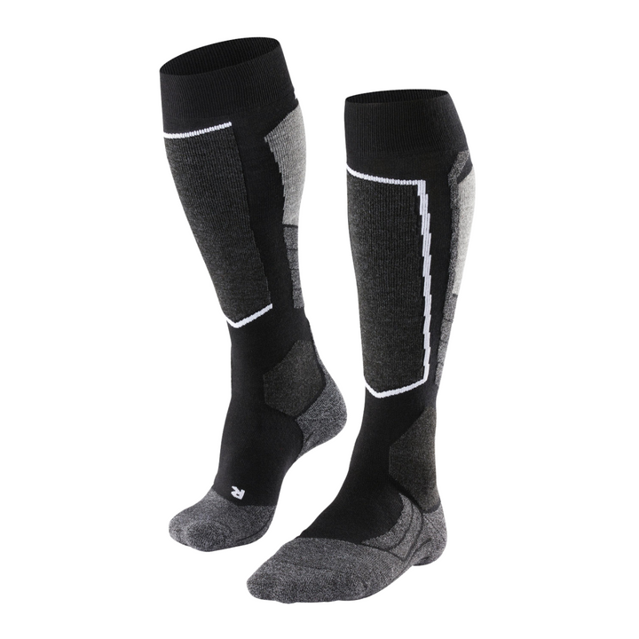 Falke SK2 Intermediate Women Skiing Knee-High Socks - Black-Mix
