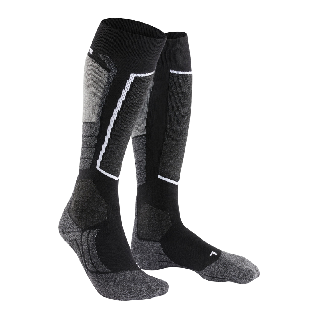 Falke SK2 Intermediate Women Skiing Knee-High Socks - Black-Mix