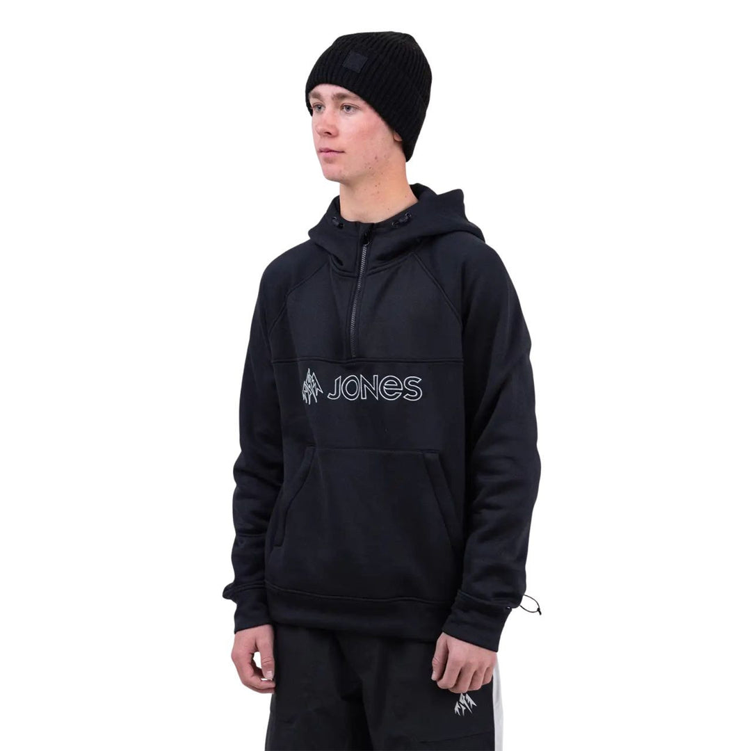 Jones Rec Riding Hoodie - Fleece Stealth Black