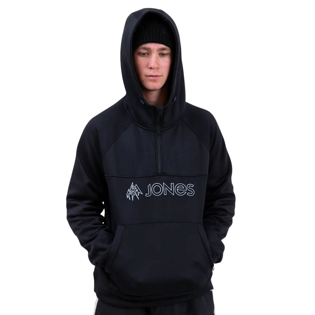 Jones Rec Riding Hoodie - Fleece Stealth Black